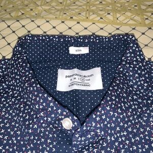 Paper Denim & Cloth Men's Slim Fit Shirt - Navy